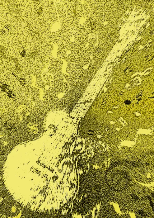 Kaminski, Carlo: Guitarra eléctrica pop art explosiva