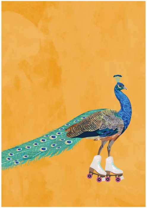 Manovski, Sarah: Peacock rollerskating