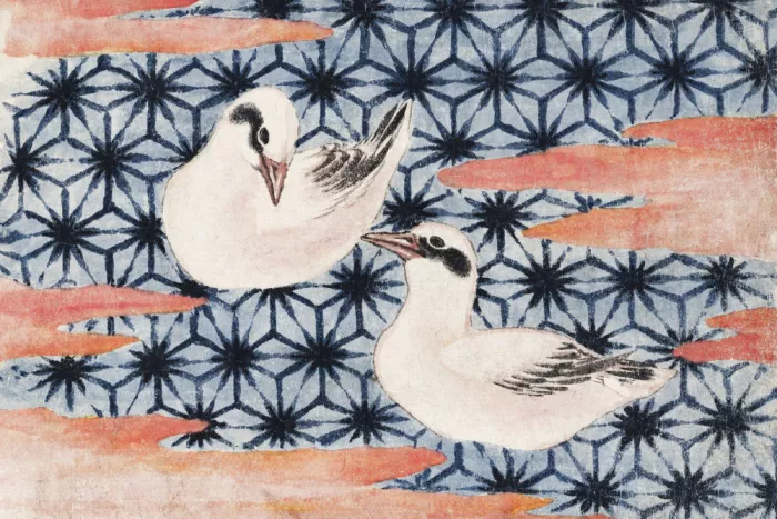 HOKUSAI, KATSUSHIKA: Pájaros, del Álbum de bocetos (1814)