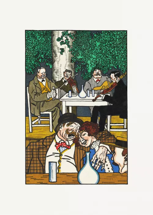 Jung, Moriz: At the Heuriger