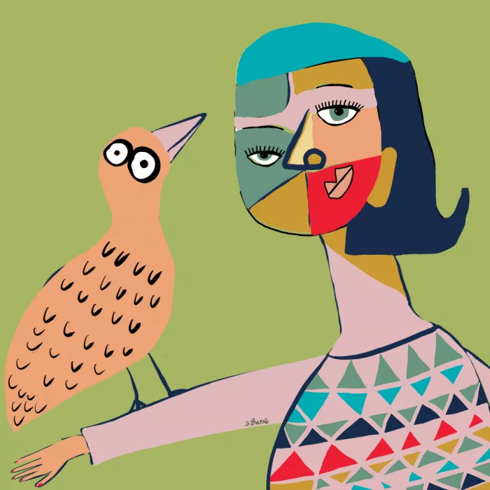 Bursic, Sharyn: Dame mit Vogel
