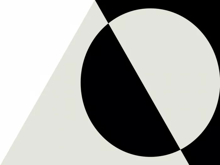 Kulkarni, Nilesh: Black & White Geometric Abstract No 02