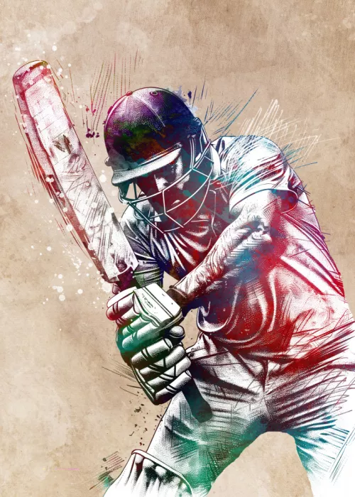 Jaszke, Justyna: Cricket sport art