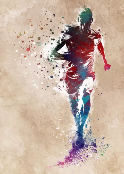 Jaszke, Justyna: Runner sport art