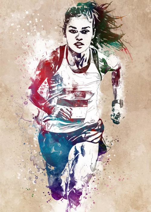 Jaszke, Justyna: Arte deportivo del corredor