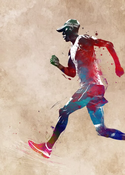 Jaszke, Justyna: Runner sport art