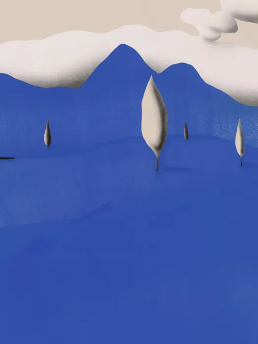 Dean, Little: Surreal Landscapes With Blue Mountains