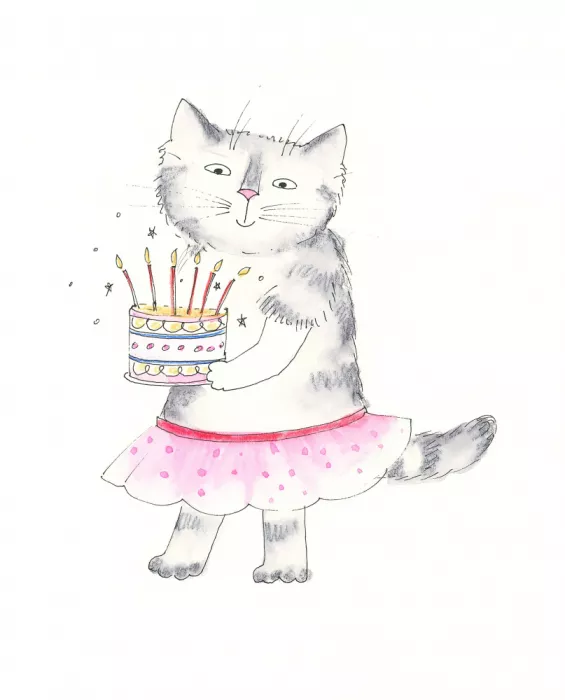 Brent, Isabelle: Celebración de la Gatita con Pastel