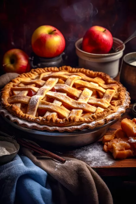 Jaszke, Justyna: Apple Pie Cake food photography