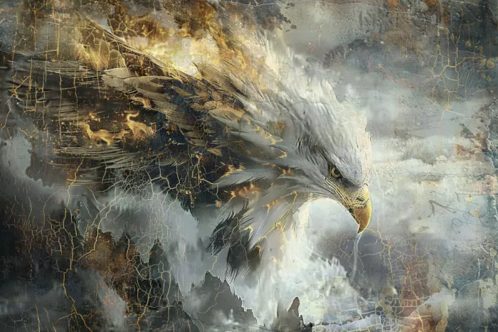 Kulik, Rafal: Aquila Animale Illustrazione Art Vintage Decorazione Murale 05
