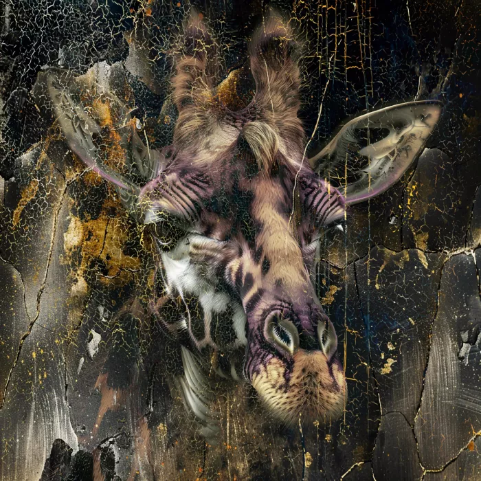 Kulik, Rafal: Giraffa Illustrazione Vintage Art Decorazione Murale 01