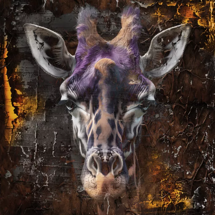 Kulik, Rafal: Giraffa Animale Illustrazione Art Vintage Wallart 02