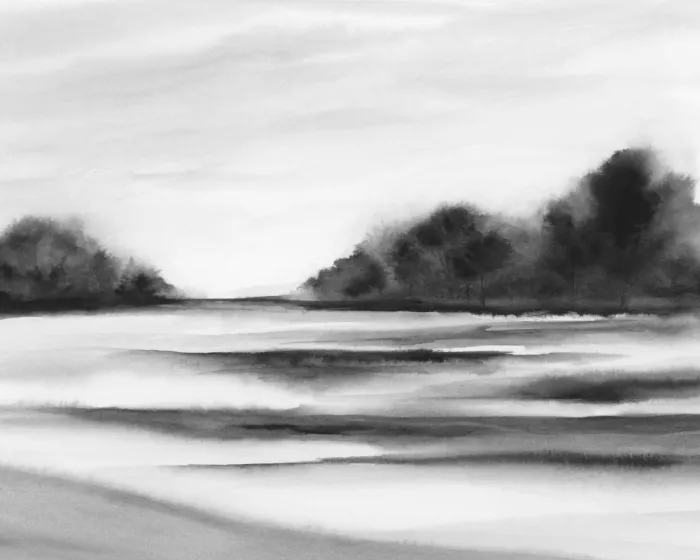 Elise, Rachel: Marea fluviale II 32x40