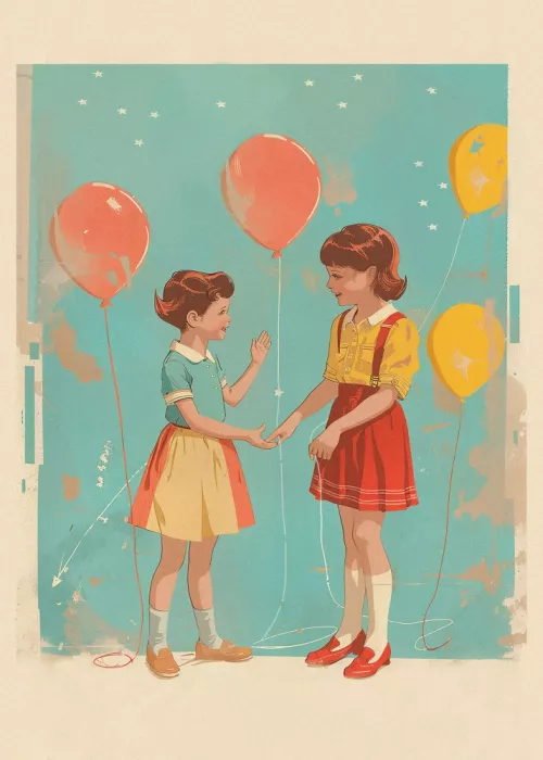 Studio, Pictufy: Retro kids at party