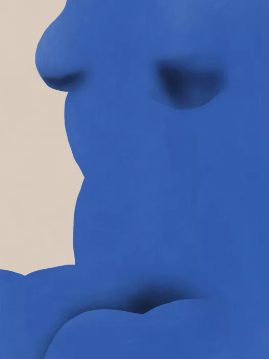 Dean, Little: Nudo blu cobalto in primo piano