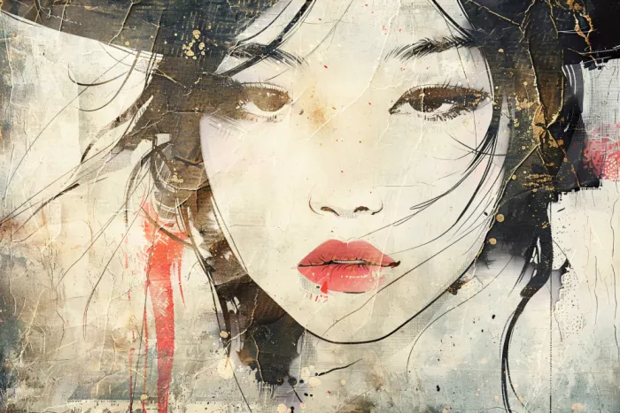 Kulik, Rafal: Japanische Tuschemalerei Illustration Wandkunst 17