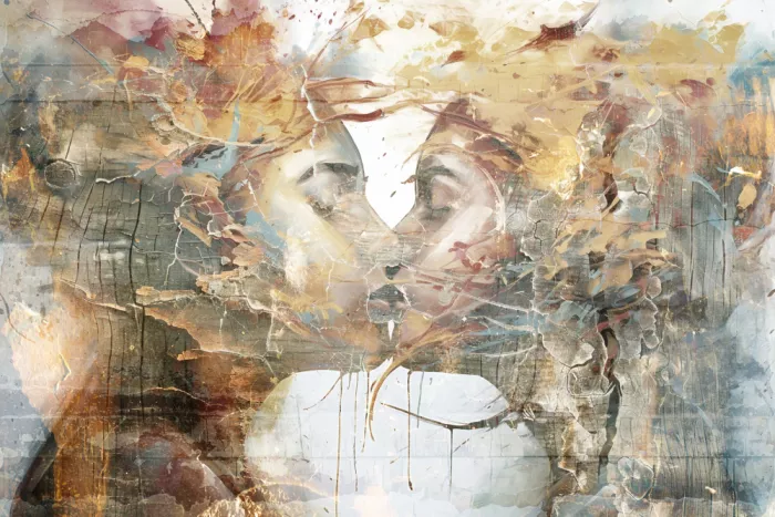 Kulik, Rafal: Woman Portrait Abstract Art Illustration Wallart 38