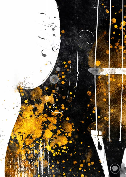 Jaszke, Justyna: Arte Musical Negro y Oro - Contrabajo 3