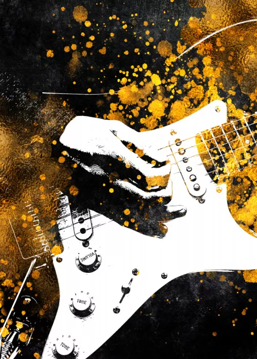 Jaszke, Justyna: Arte Musical Negro y Oro Guitarra 1