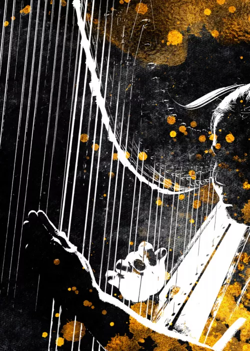 Jaszke, Justyna: Arte musical negro y oro arpa