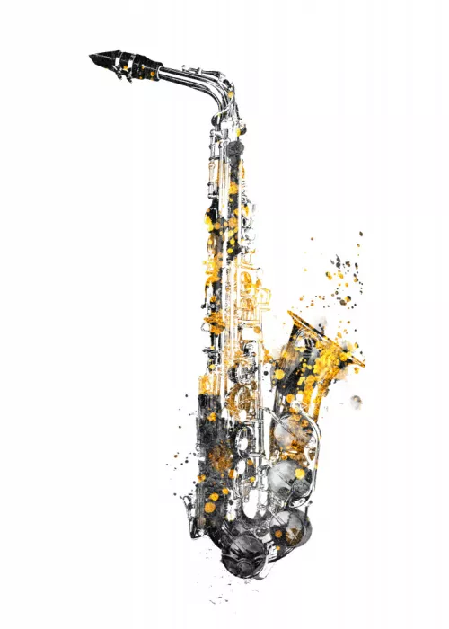 Jaszke, Justyna: Arte musical negro y oro Saxofón