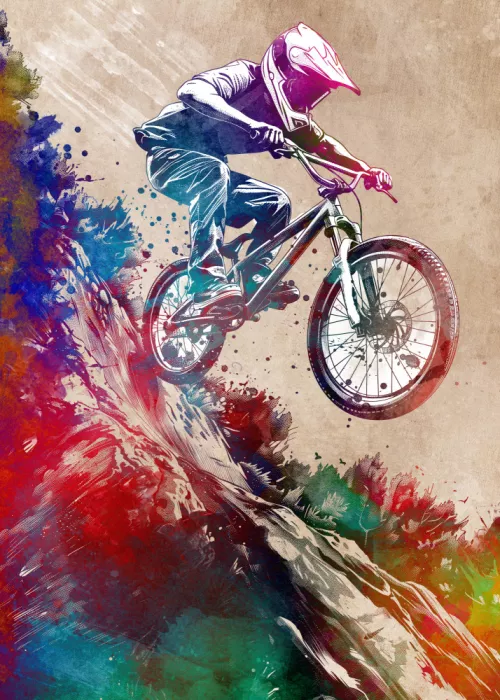 Jaszke, Justyna: Arte MTB Biker – Deporte ciclista 5