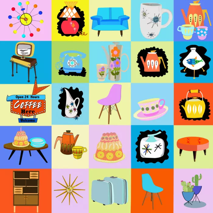 Rakos, Lynnda: Mid century Pop