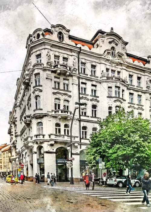Jaszke, Justyna: Prague Czechia Watercolor Painting City Art (20)