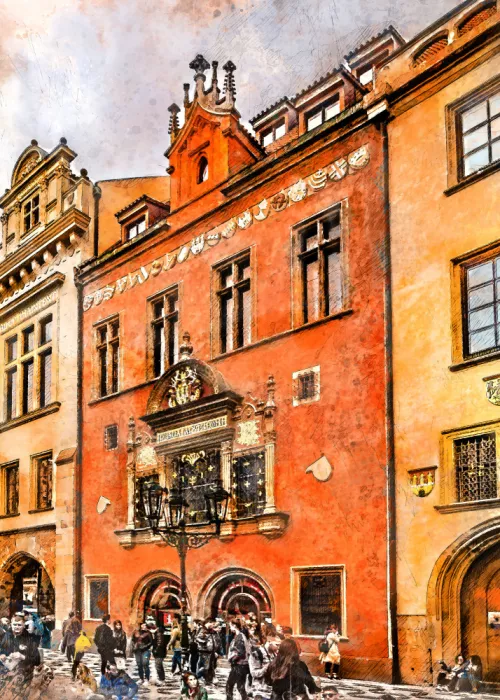 Jaszke, Justyna: Praga República Checa Pintura Acuarela Arte Urbano (24)