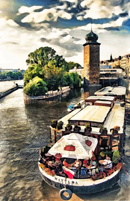Jaszke, Justyna: Prague Czechia Watercolor Painting City Art (39)