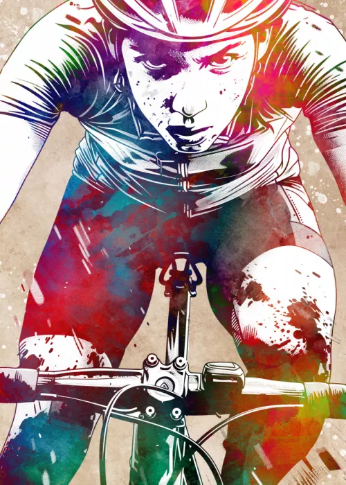 Jaszke, Justyna: Arte gráfico del ciclista deportivo (1)