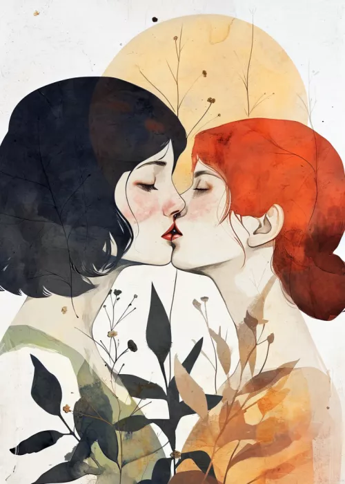 Jaszke, Justyna: El amor está en el aire – Acuarela Pintura digital (15)