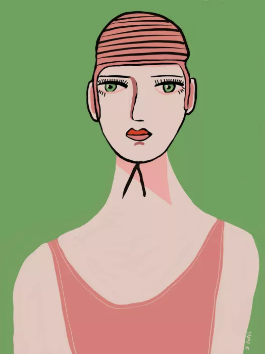 Bursic, Sharyn: The swimmer