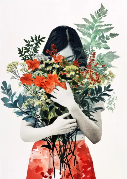 Jaszke, Justyna: Flowers  Watercolor Digital Painting