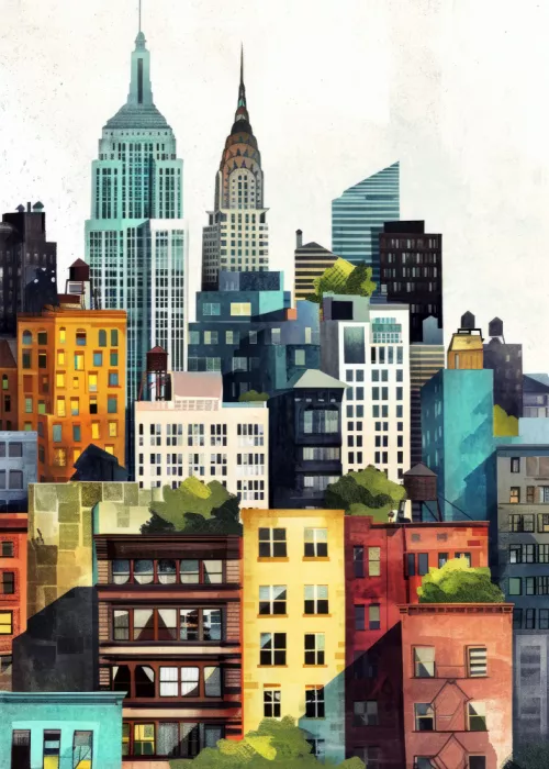 Jaszke, Justyna: New York City – Pintura digital en acuarela (2)