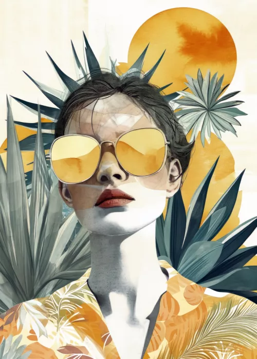 Jaszke, Justyna: Too Hot for Me Watercolor Digital Painting (1)