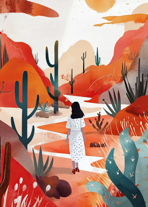 Jaszke, Justyna: Vacation Watercolor Digital Painting (2)
