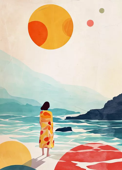 Jaszke, Justyna: Vacation Watercolor Digital Painting (3)