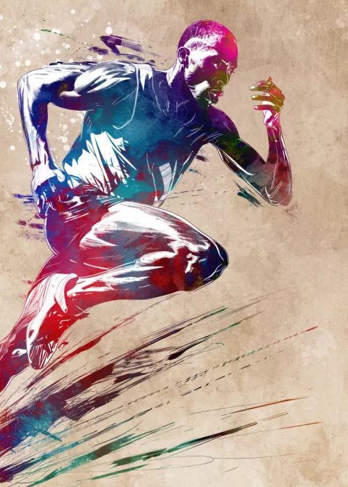 Jaszke, Justyna: Runner sport art