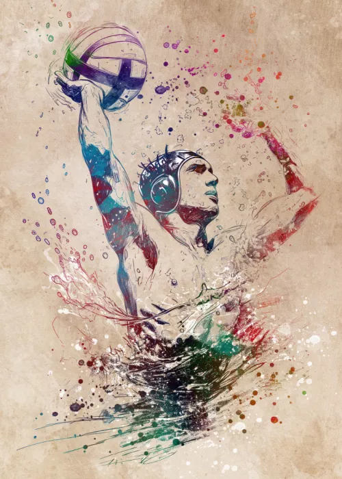 Jaszke, Justyna: Waterpolo sport art