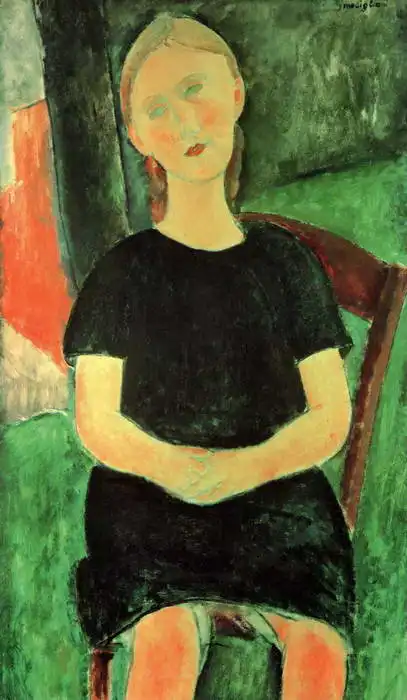 Modigliani, Amadeo: Sedící děvče