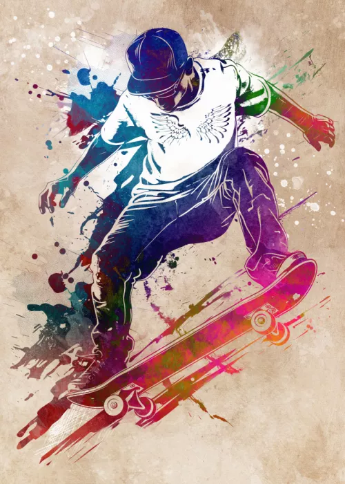 Jaszke, Justyna: Skateboard sport art