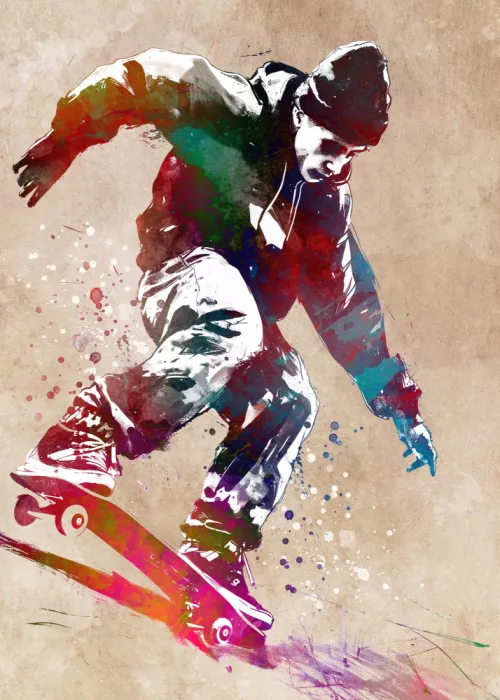 Jaszke, Justyna: Skateboard sport art