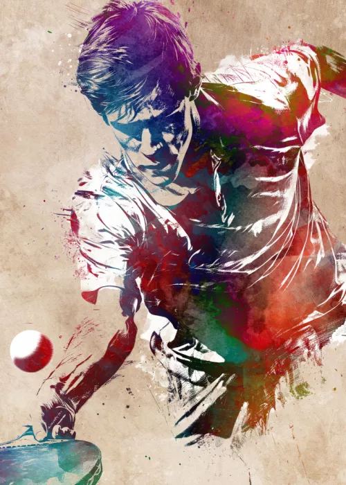 Jaszke, Justyna: Table tennis sport art