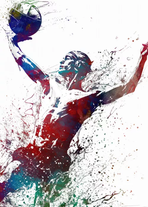 Jaszke, Justyna: Water polo sport art