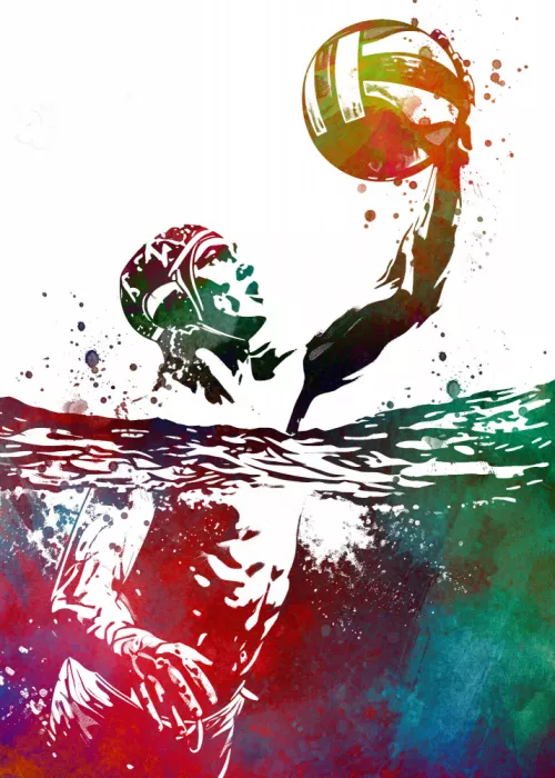 Jaszke, Justyna: Water polo sport art