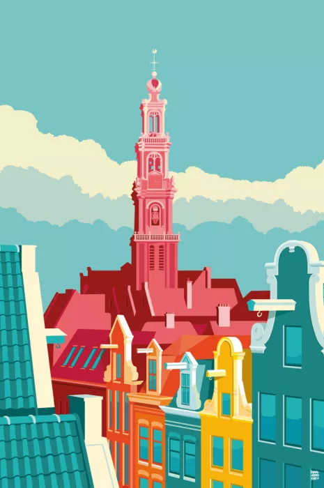 Heemskerk, Remko: Amsterdam Westerkerk Jordaan