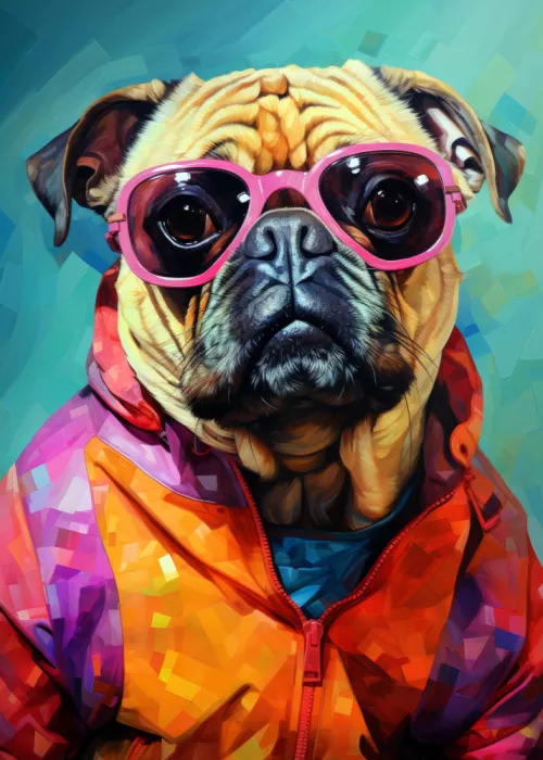 Jaszke, Justyna: Dog Watercolor Animal Art
