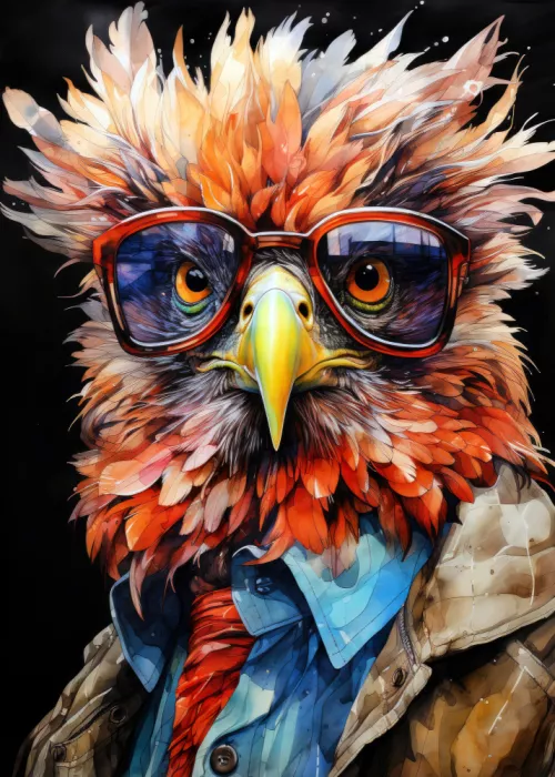 Jaszke, Justyna: Adler Aquarell Tierkunst (2)