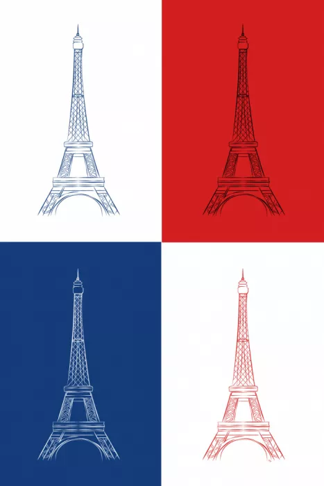 Martina: La Tour Eiffel colorée